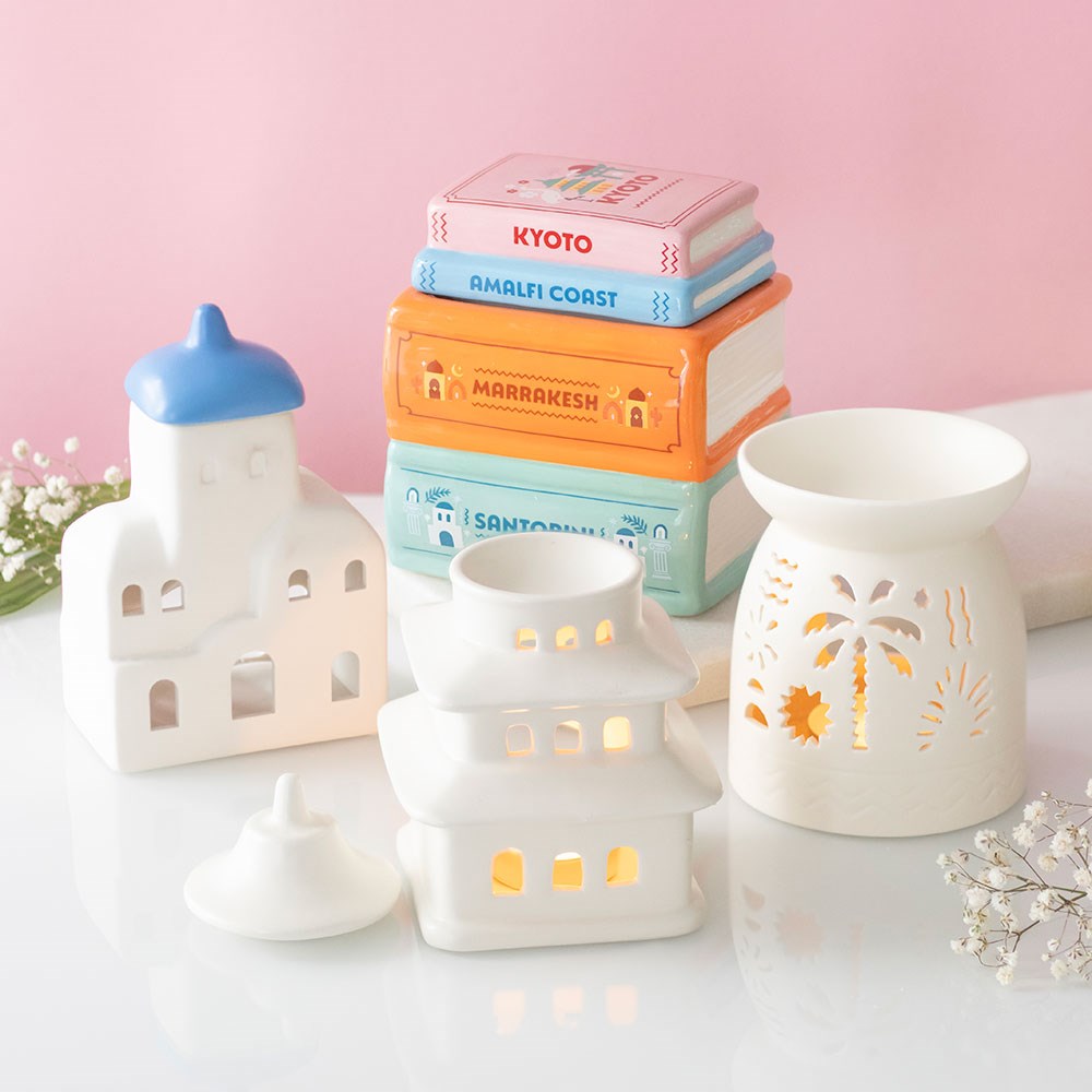 Travel Book Stack Oil Burner and Wax Warmer