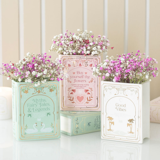 Fairytale Collection - Ceramic Book Shaped Vase
