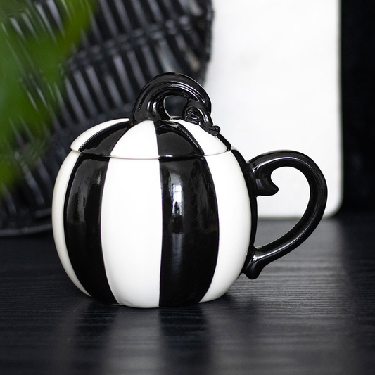 Black & White Pumpkin Mug