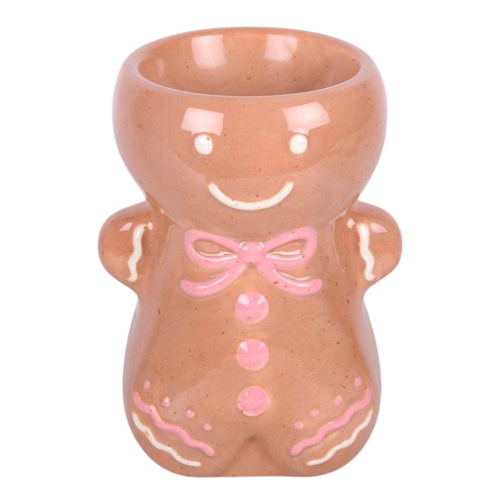 Pink Bow Gingerbread Man - Oil Burner / Wax Melter