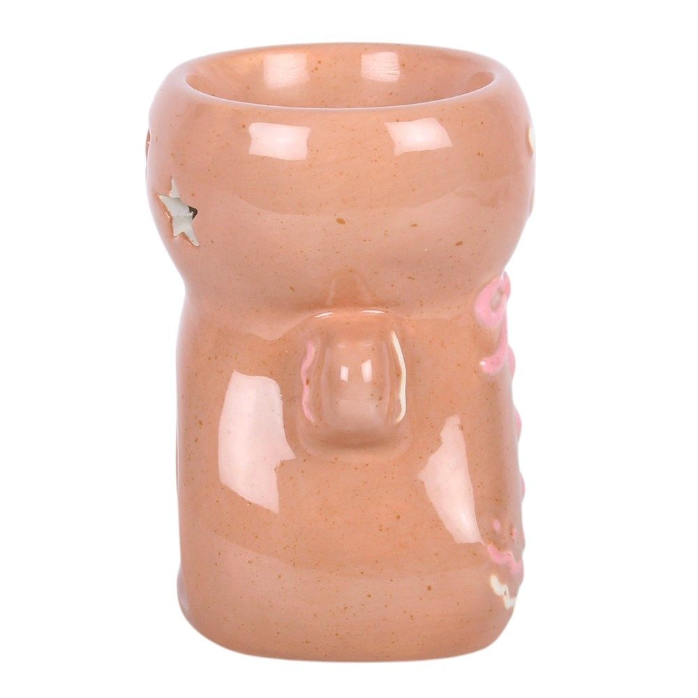 Pink Bow Gingerbread Man - Oil Burner / Wax Melter