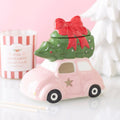 Pink Christmas Car Ceramic- Oil Burner / Wax Melter