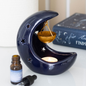 Halloween / Autumn - Navy Blue Crescent Moon - Oil Burner / Wax Melter