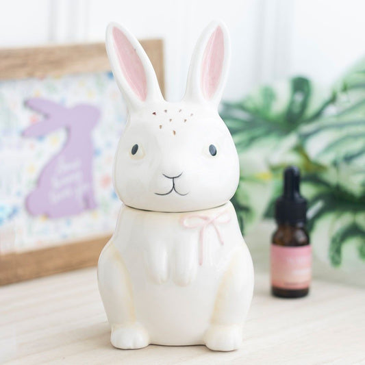 Tall Ceramic Bunny Burner/Wax Melter
