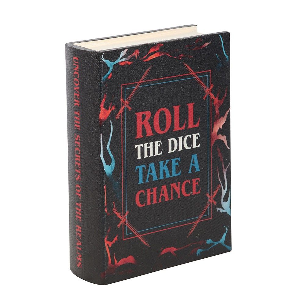 Roll the Dice Take a Chance - Book Shaped Storage Box
