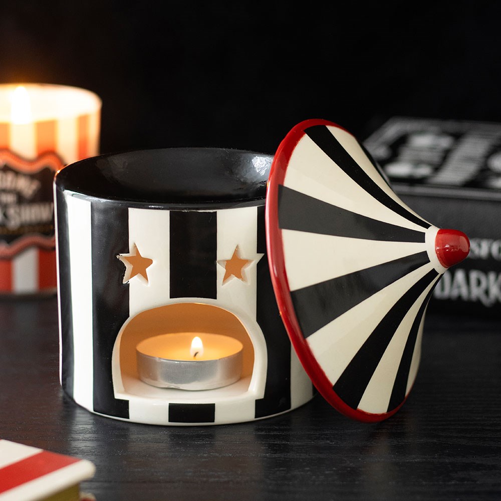 Black Stripe Circus Tent  - Oil Burner/Wax Melter