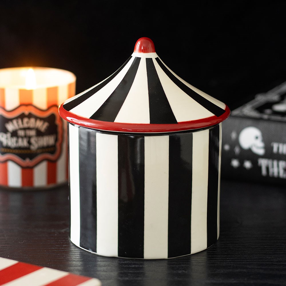 Black Stripe Circus Tent  - Oil Burner/Wax Melter