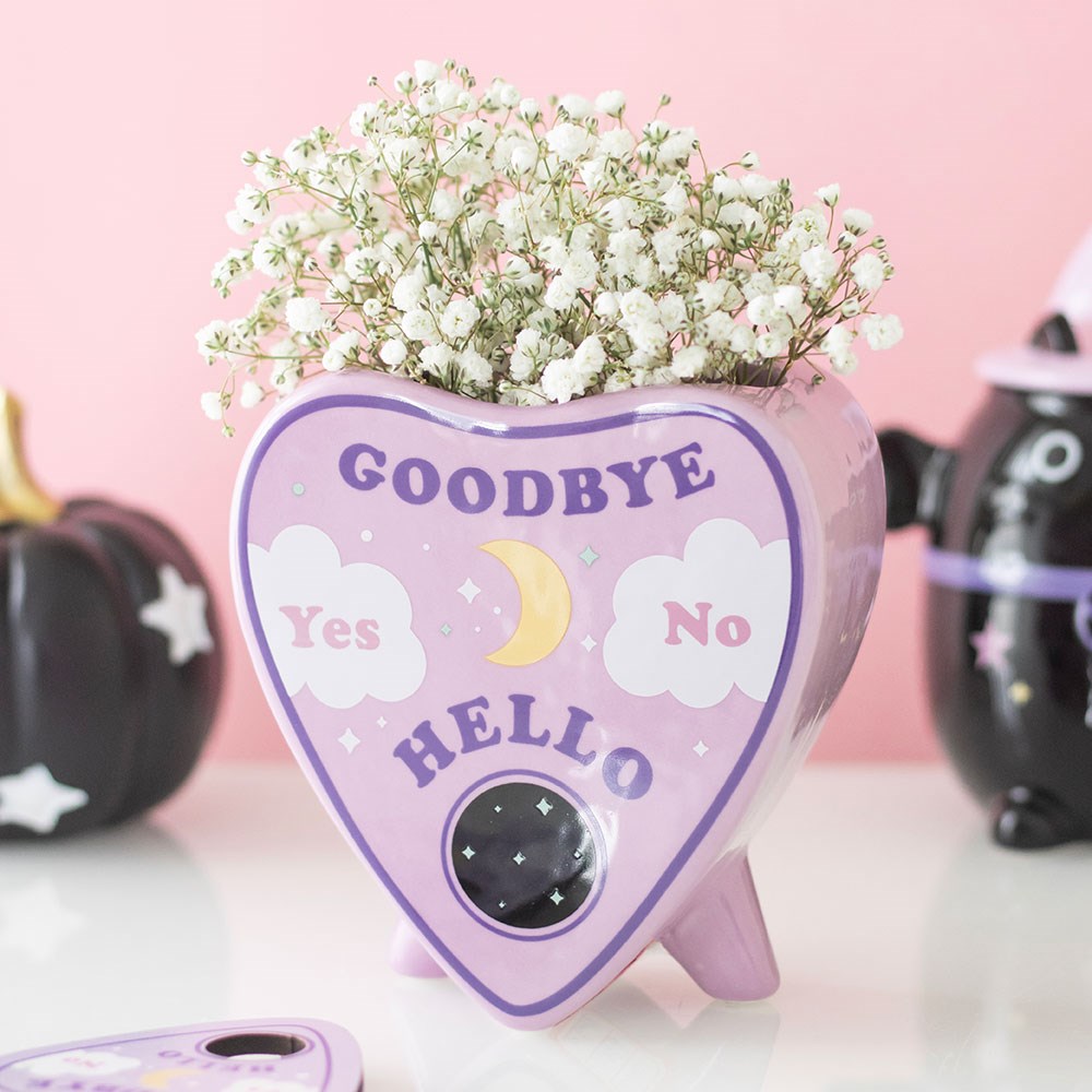 Purple Pastel Talking Board Planchettte Vase