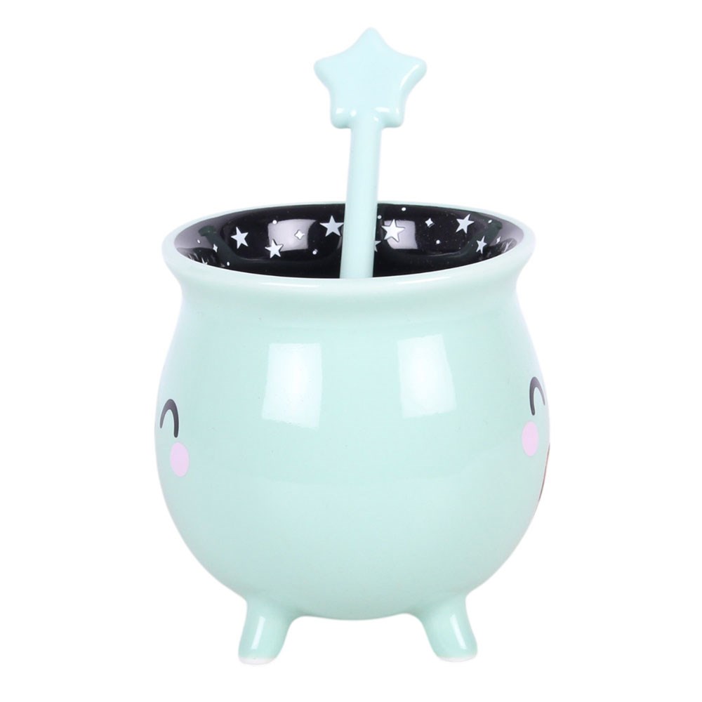 Mint Green Cauldron with Wand Stirrer