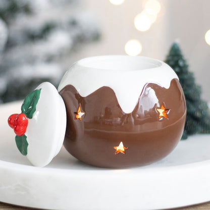 CHRISTMAS Pudding Oil Burner/Wax Melter