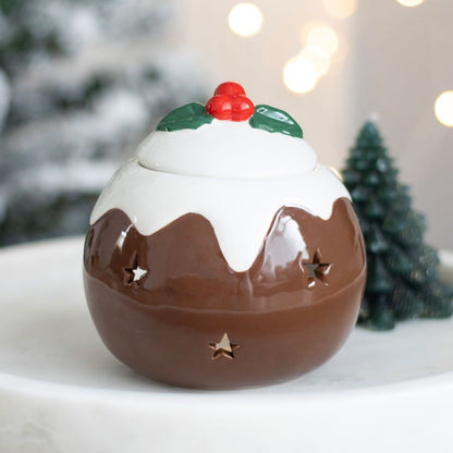 CHRISTMAS Pudding Oil Burner/Wax Melter