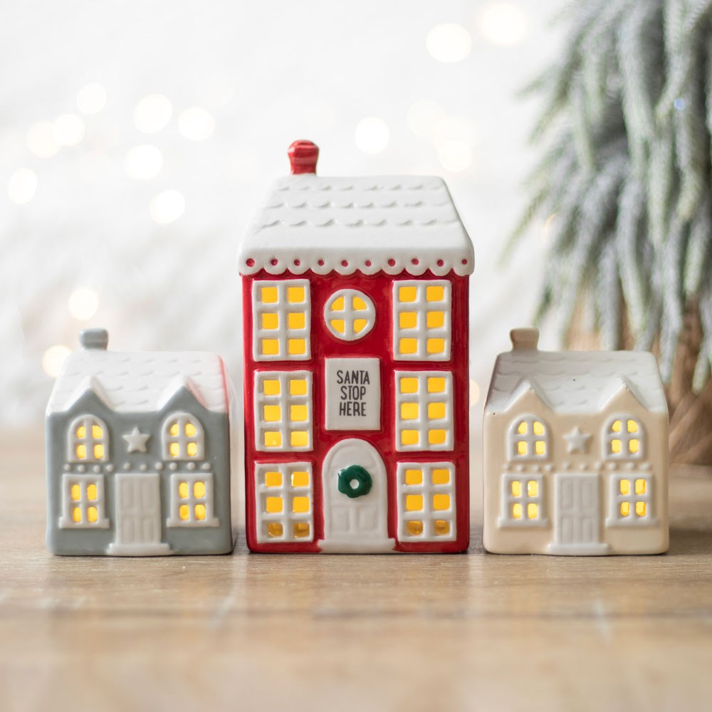 Christmas Village Incense Cone Burner