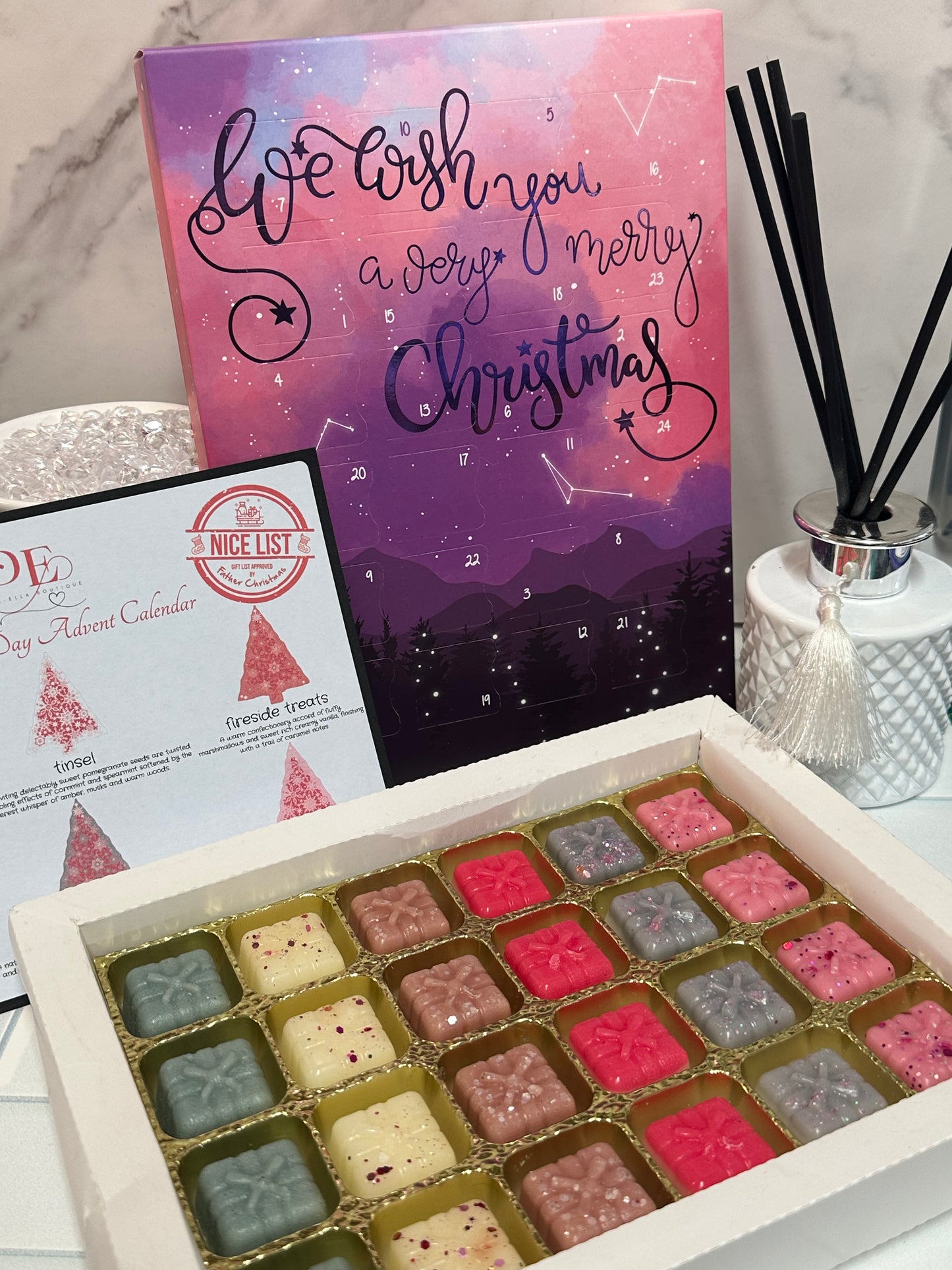 Wax Melt Calendar - CHRISTMAS - 24 Days of Christmas Wax Melt Calendar - Forest of Dreams