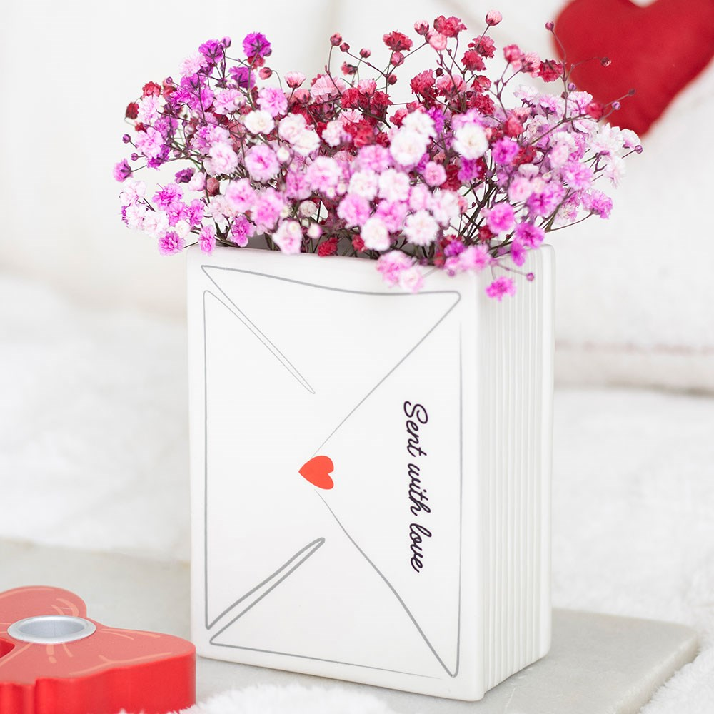 Love Letter - Ceramic Book Shaped Vase