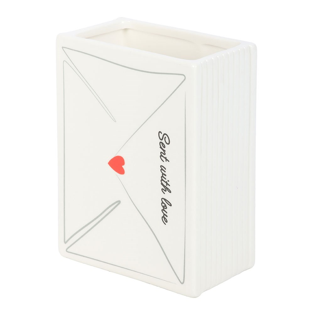 Love Letter - Ceramic Book Shaped Vase