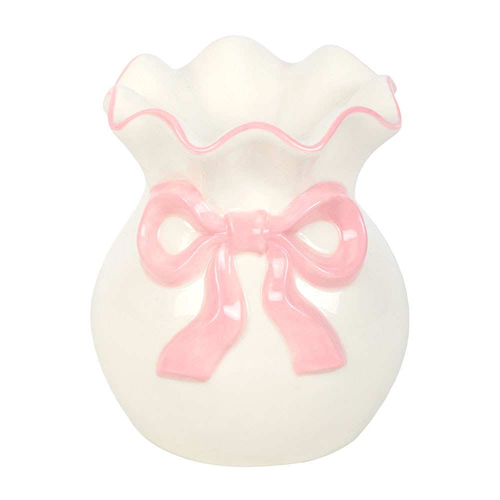 Love White and Pink Bow  - Oil Burner/Wax Melter