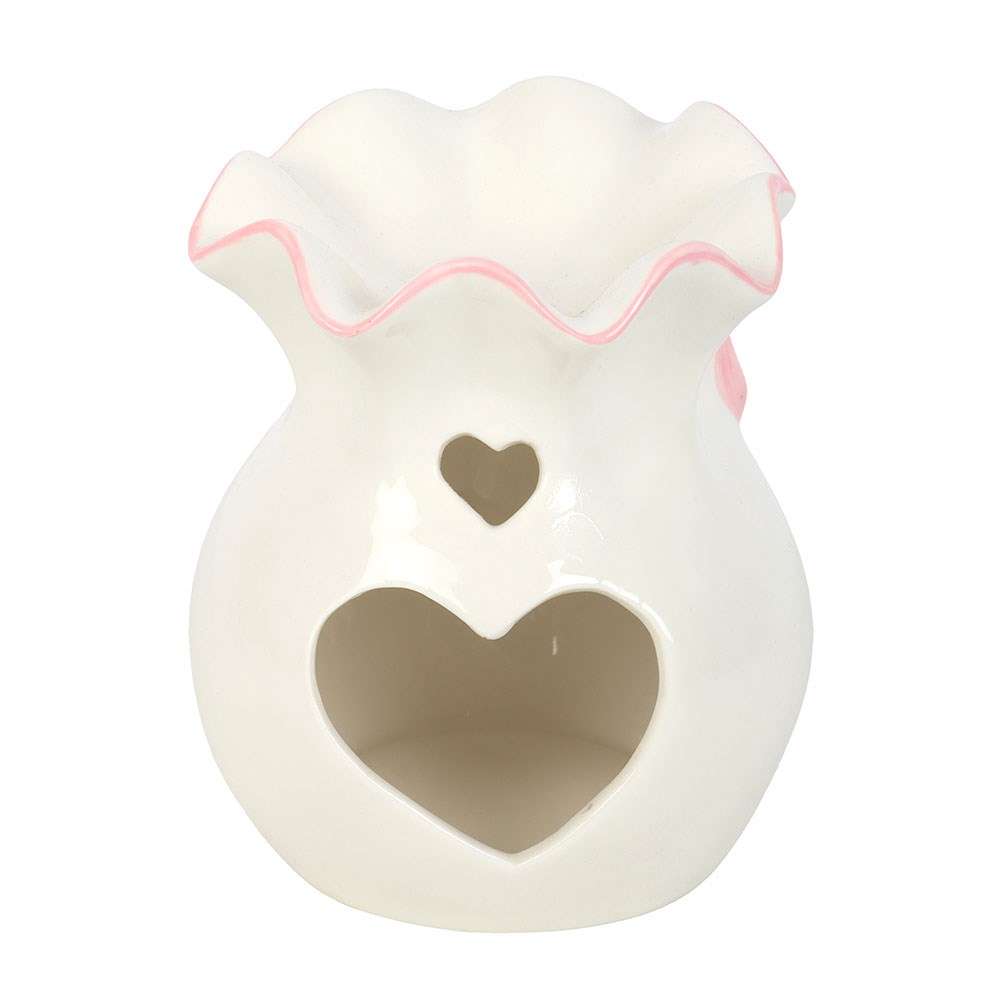Love White and Pink Bow  - Oil Burner/Wax Melter