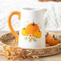 Autumn Pumpkin Ceramic Jug Flower Vase