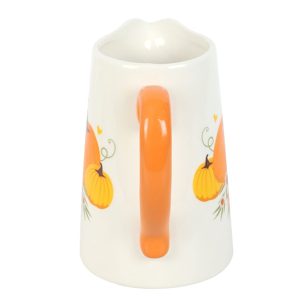 Autumn Pumpkin Ceramic Jug Flower Vase