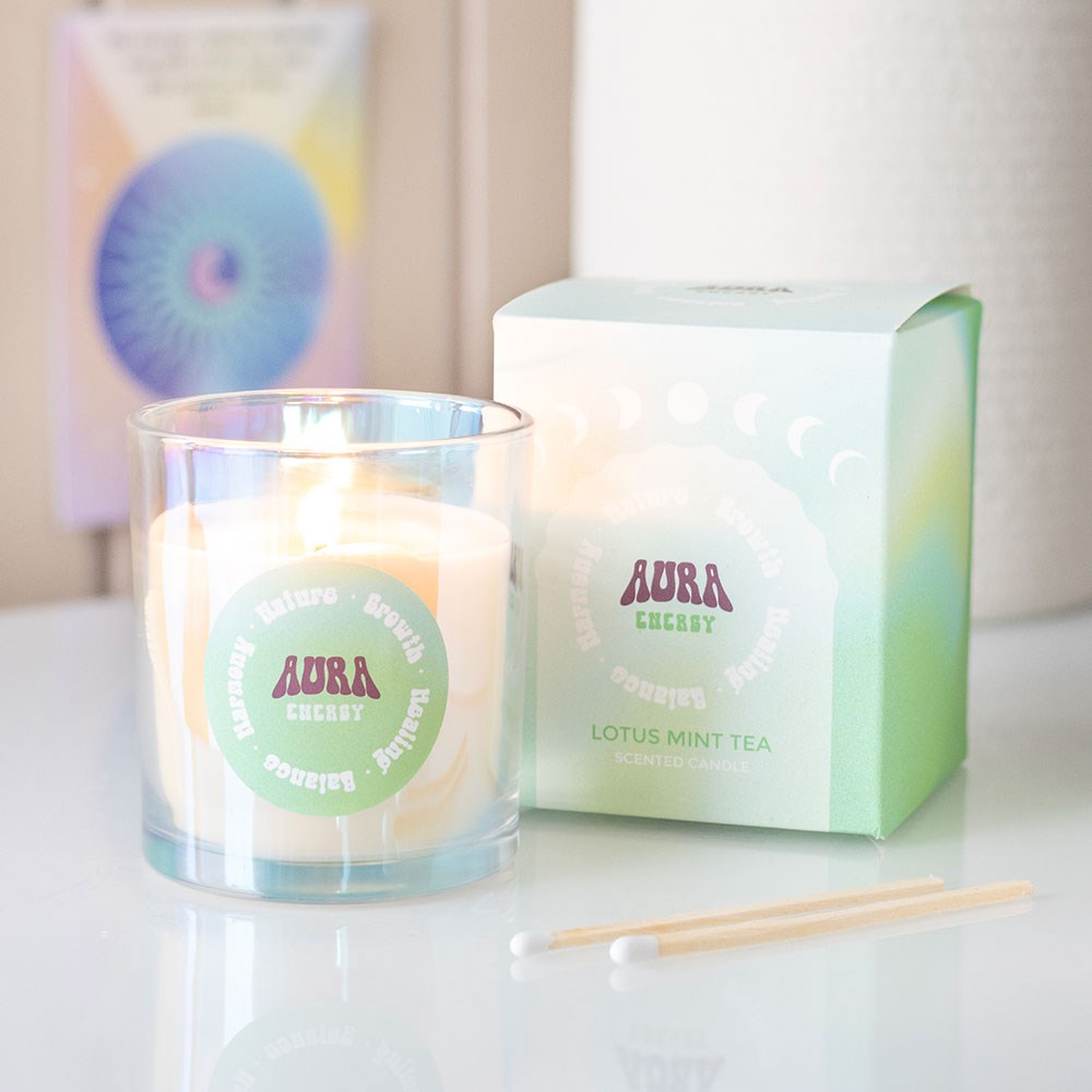 Aura Energy - Iridiscent Glass Candle Jar