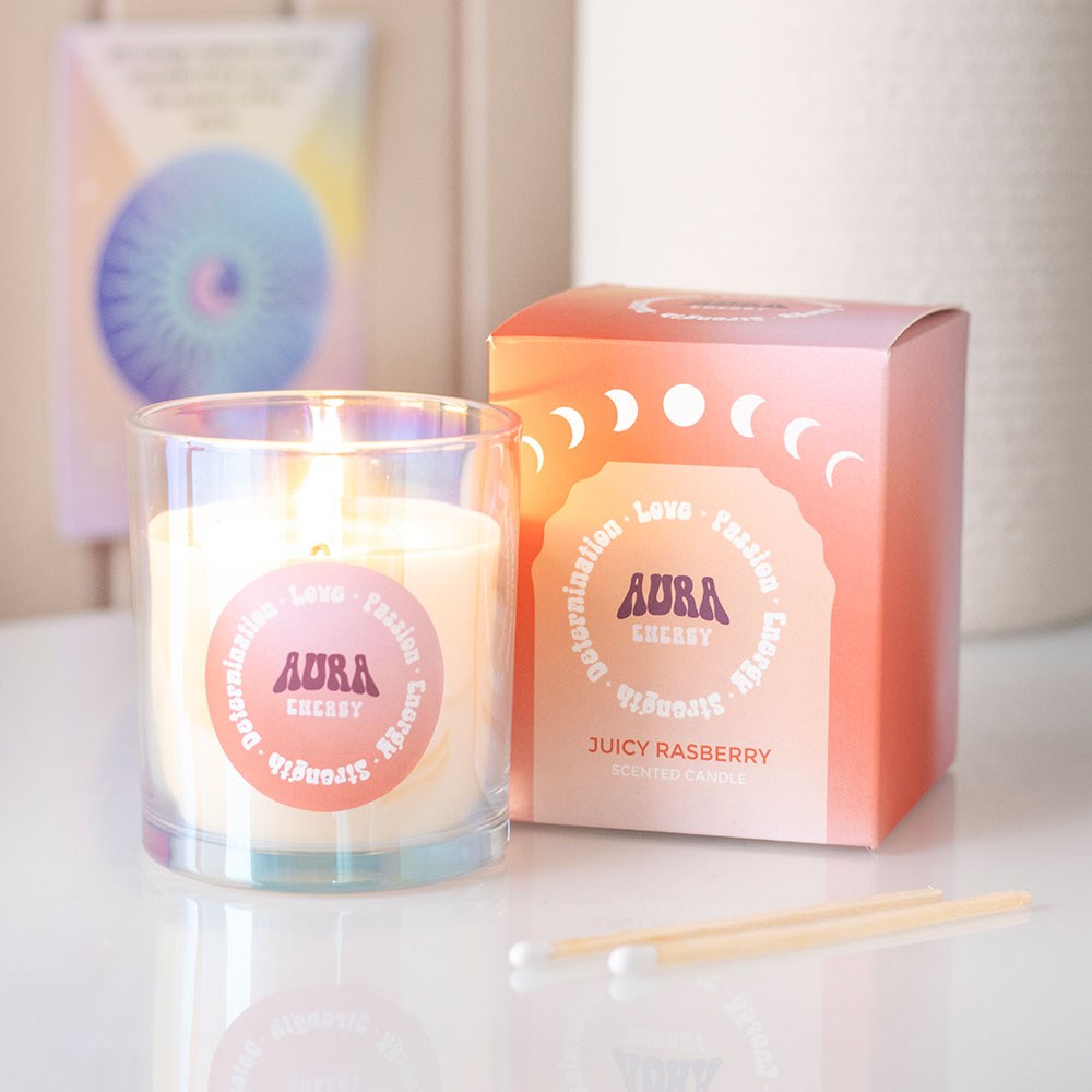 Aura Energy - Iridiscent Glass Candle Jar
