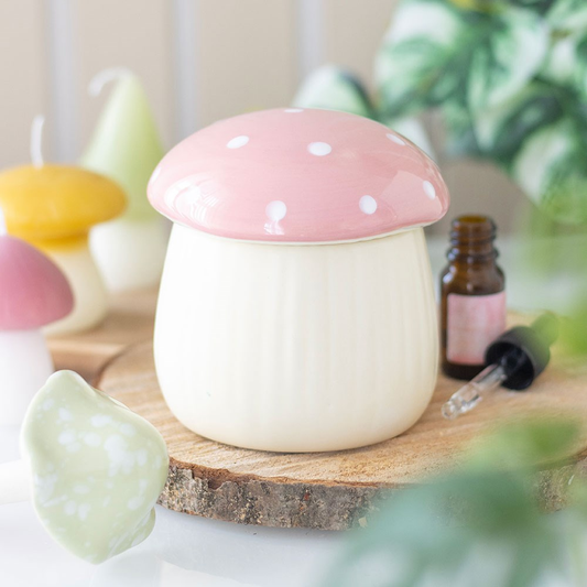 Pink Mushroom Toadstool Oil Burner/Wax Melter
