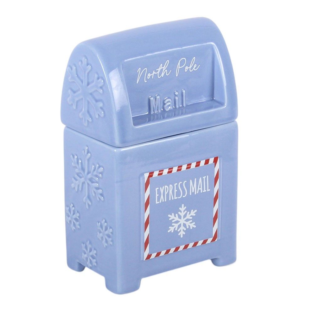 Blue North Pole Post Box  - Oil Burner / Wax Melter