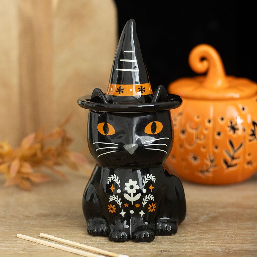 Frightful Folk Black Cat -  Oil Burner / Wax Melter