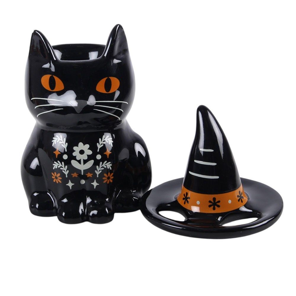 Frightful Folk Black Cat -  Oil Burner / Wax Melter
