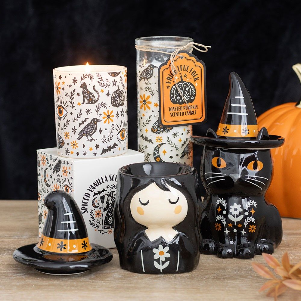 Frightful Folk Black Cat -  Oil Burner / Wax Melter