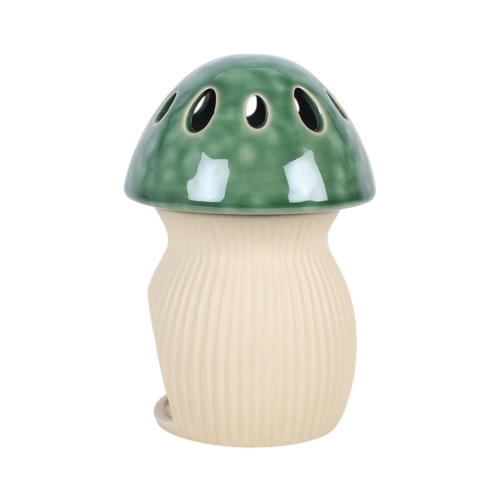 Green Mushroom Oil Burner Wax Melter / Oil Burner