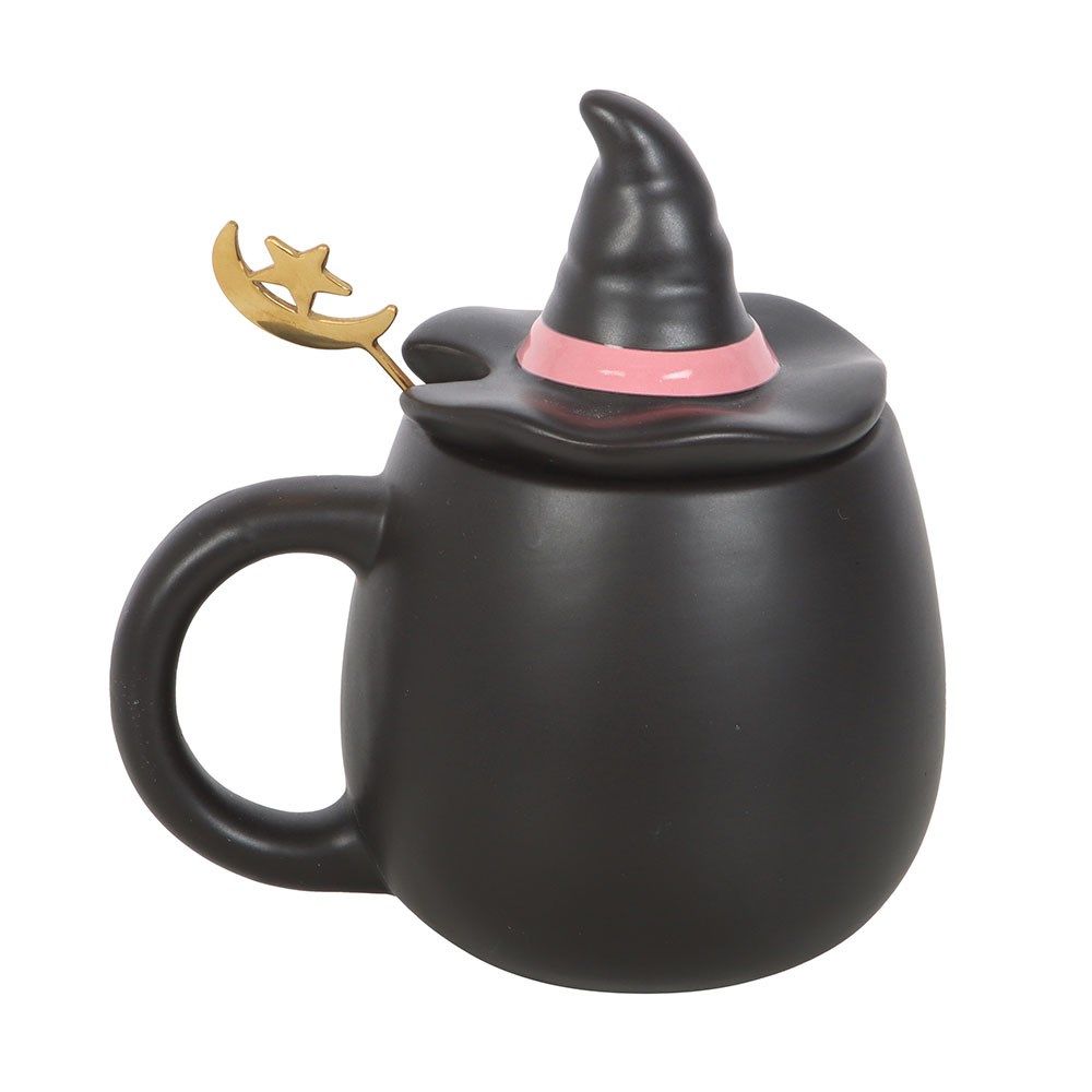 Halloween - Good Witch Lidded Mug with Spoon