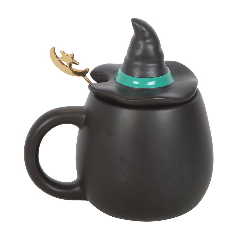 Halloween - Bad Witch Lidded Mug with Spoon
