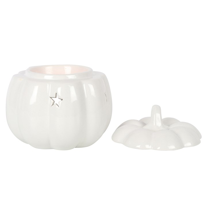 Halloween / Autumn - White Ceramic Pumpkin Wax Melter