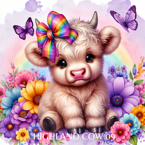 20 oz Skinny Tumbler - Highland Cow