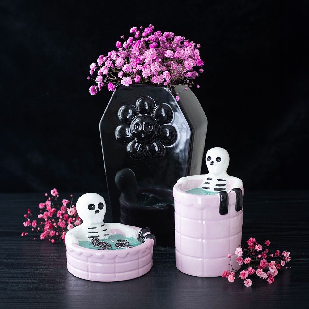 Black Coffin Vase - Ceramic Shaped Vase