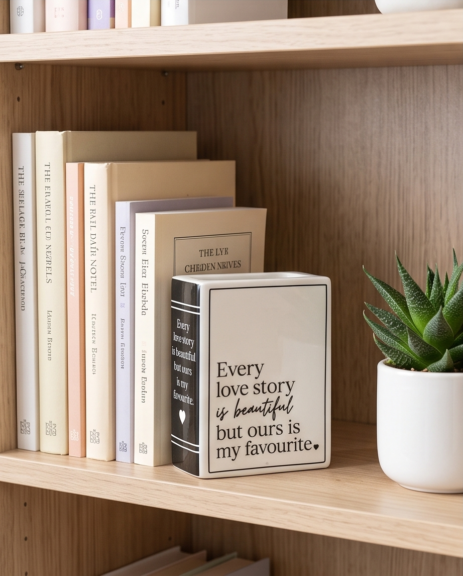 Every Love Story - Book Shaped Flower Vase