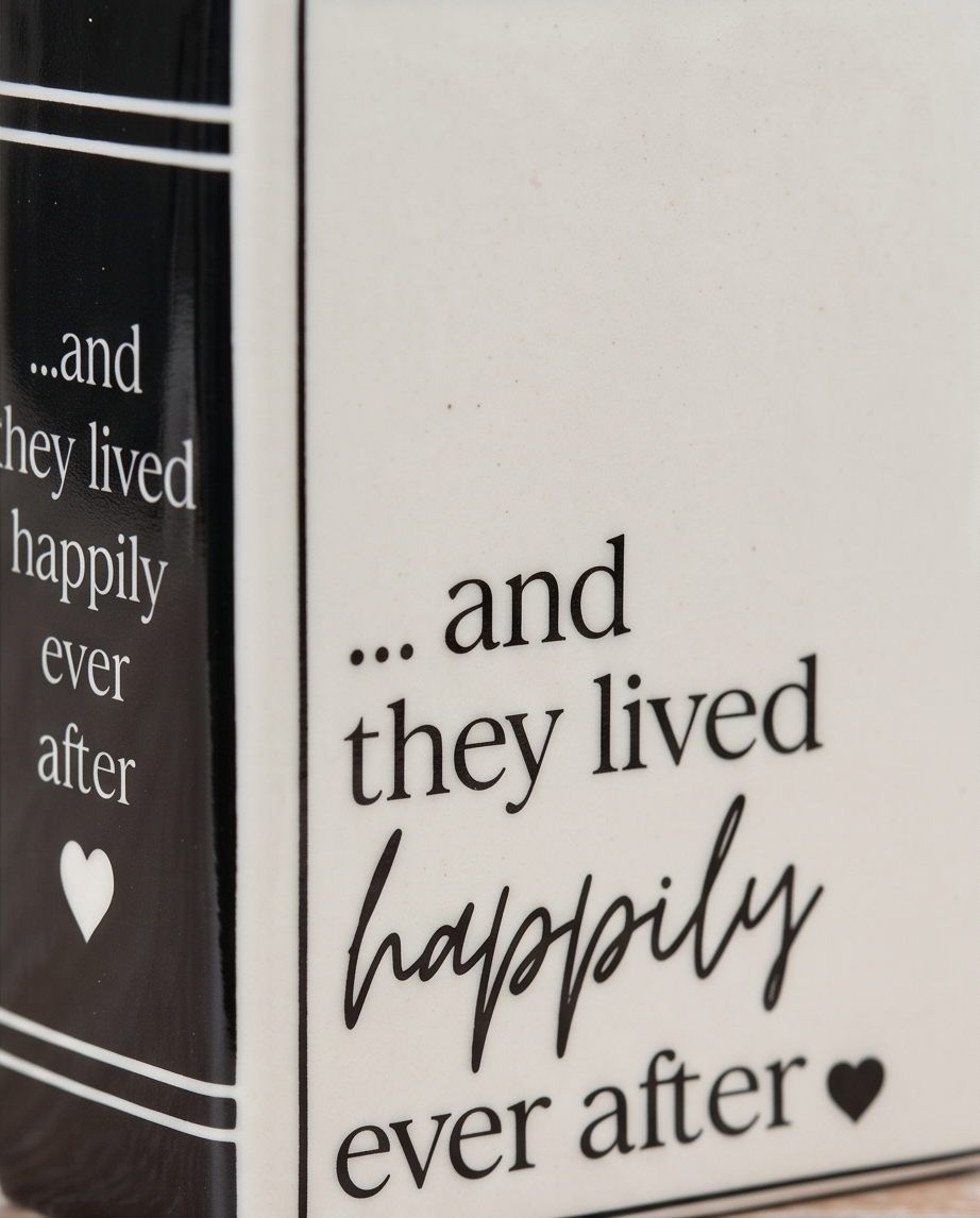 Happily Ever After - Book Shaped Flower Vase