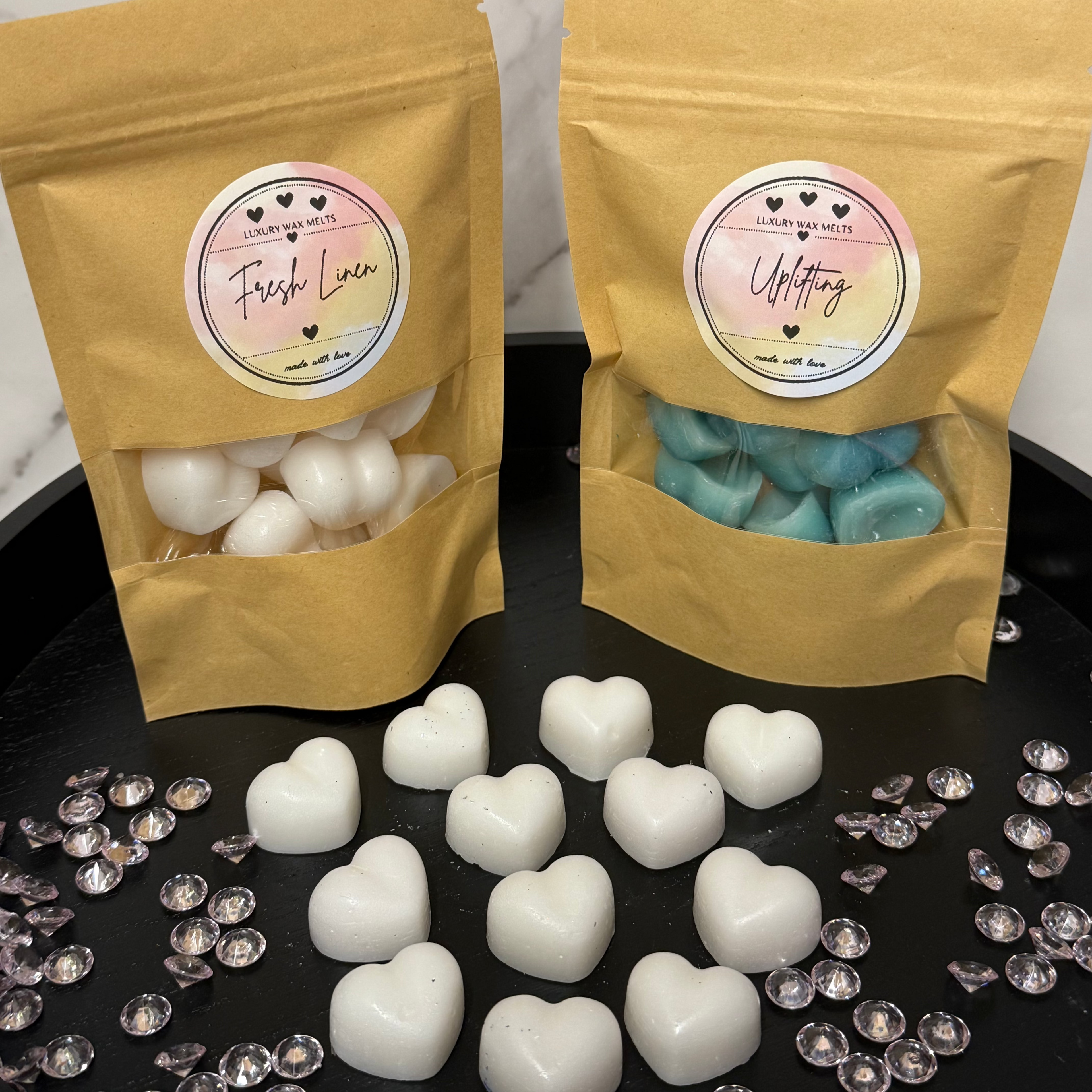 Luxury Wax Melt Hearts - Pack of 12