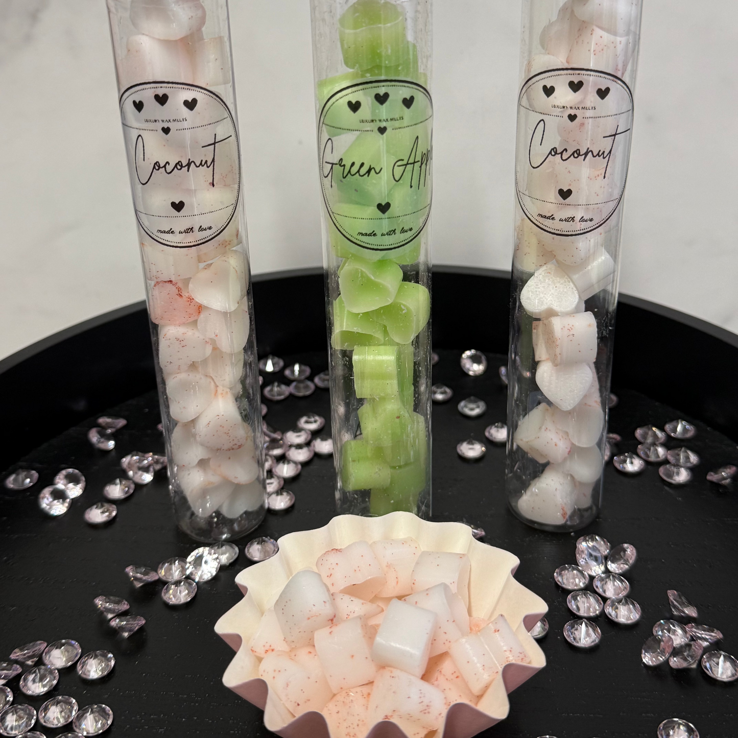 Mini Hearts Luxury Wax Melt Tubes - Home Fragrance