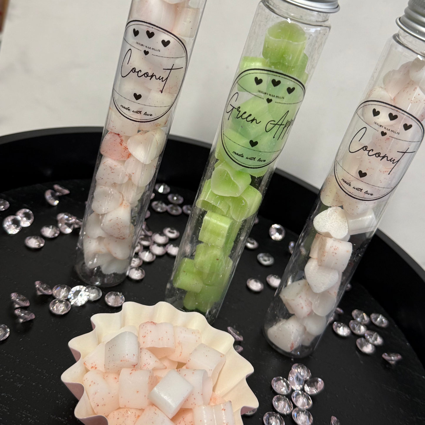 Mini Hearts Luxury Wax Melt Tubes - Home Fragrance