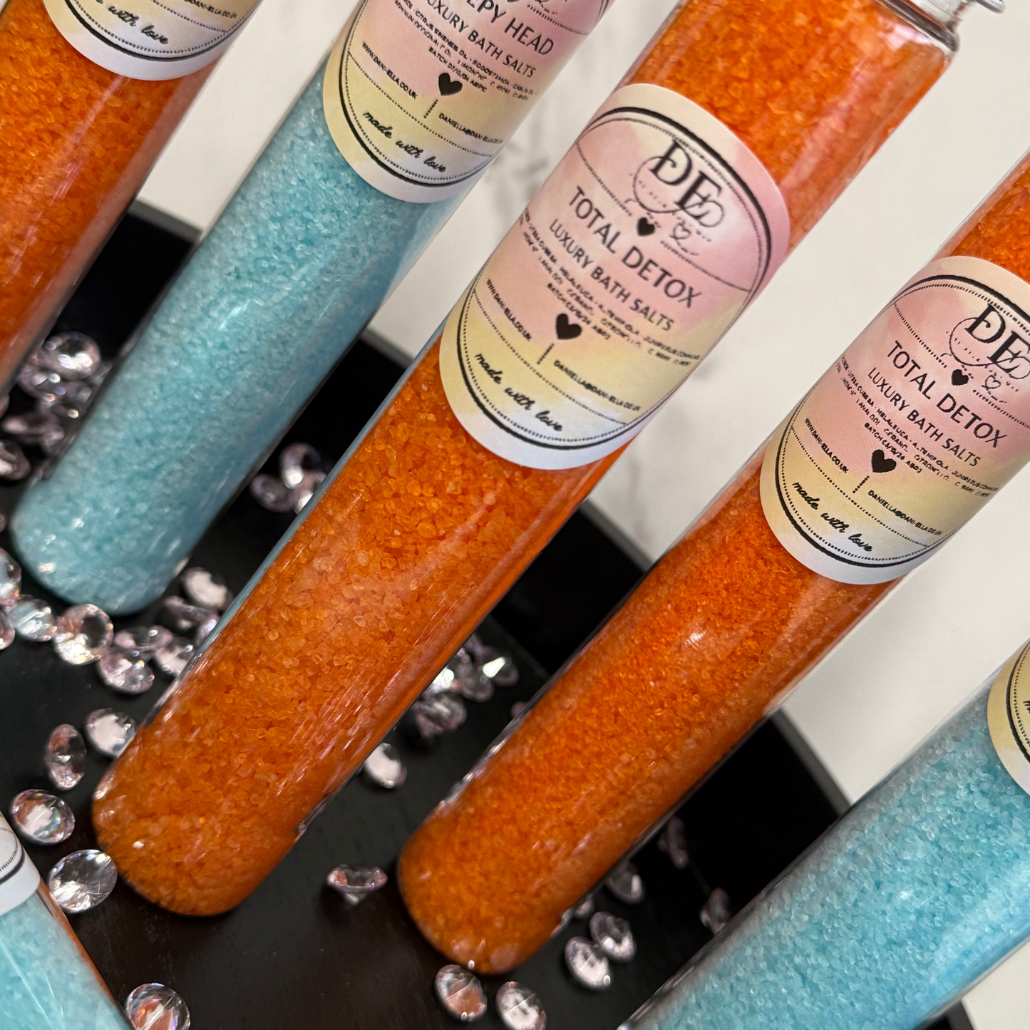 Bath & Body Luxury Bath Salts Tube Duo - Total Detox & Sleepy Head