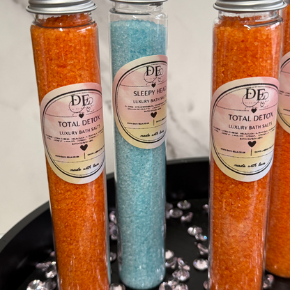 Bath & Body Luxury Bath Salts Tube Duo - Total Detox & Sleepy Head