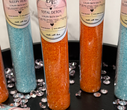 Bath & Body Luxury Bath Salts Tube Duo - Total Detox & Sleepy Head