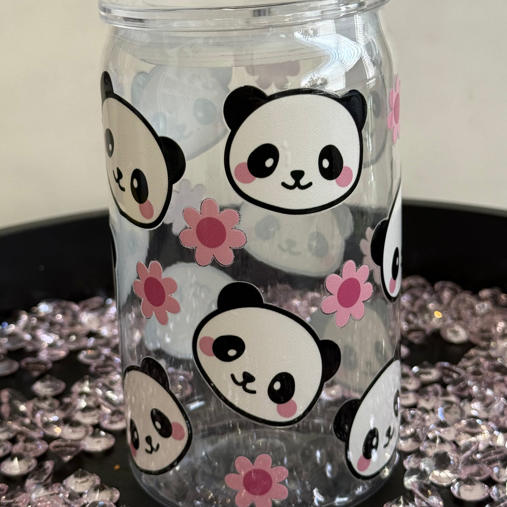 16oz Libby Plastic Cold Cup with Straw