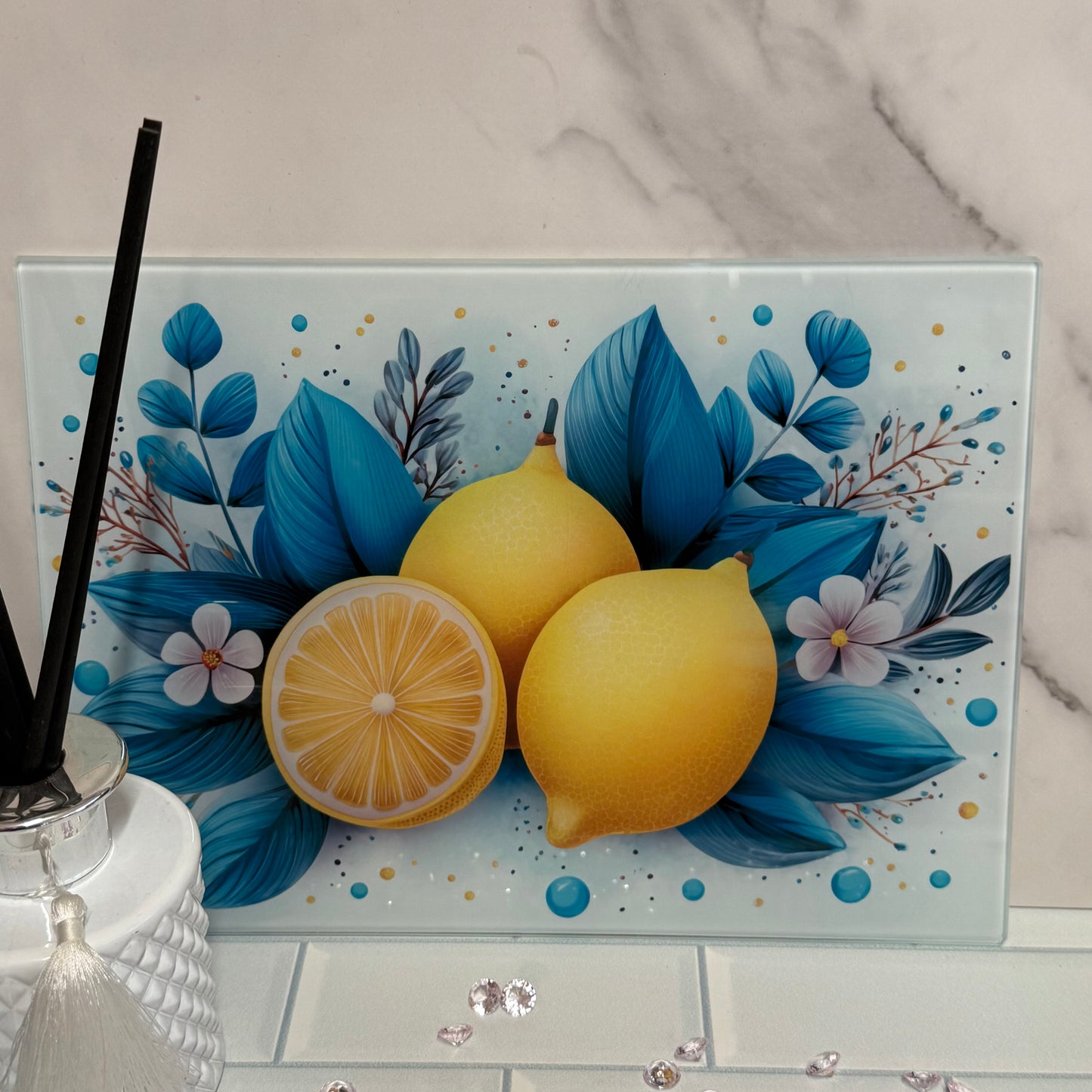8X11 Glass Chopping Board - Plain Finish