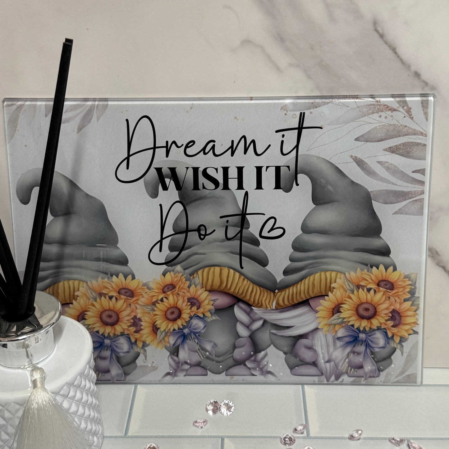 8X11 Glass Chopping Board - Plain Finish