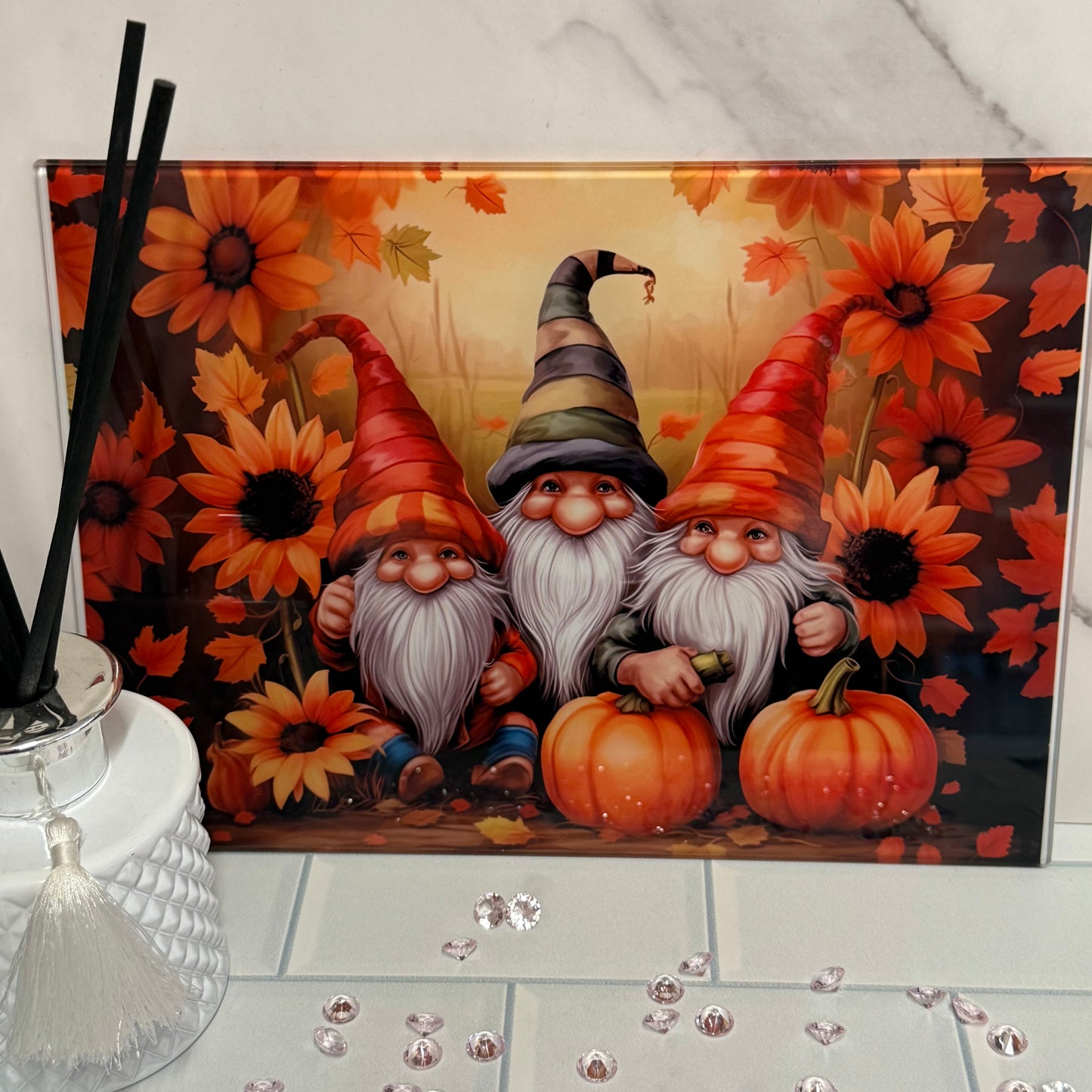 8X11 Glass Chopping Board - Plain Finish
