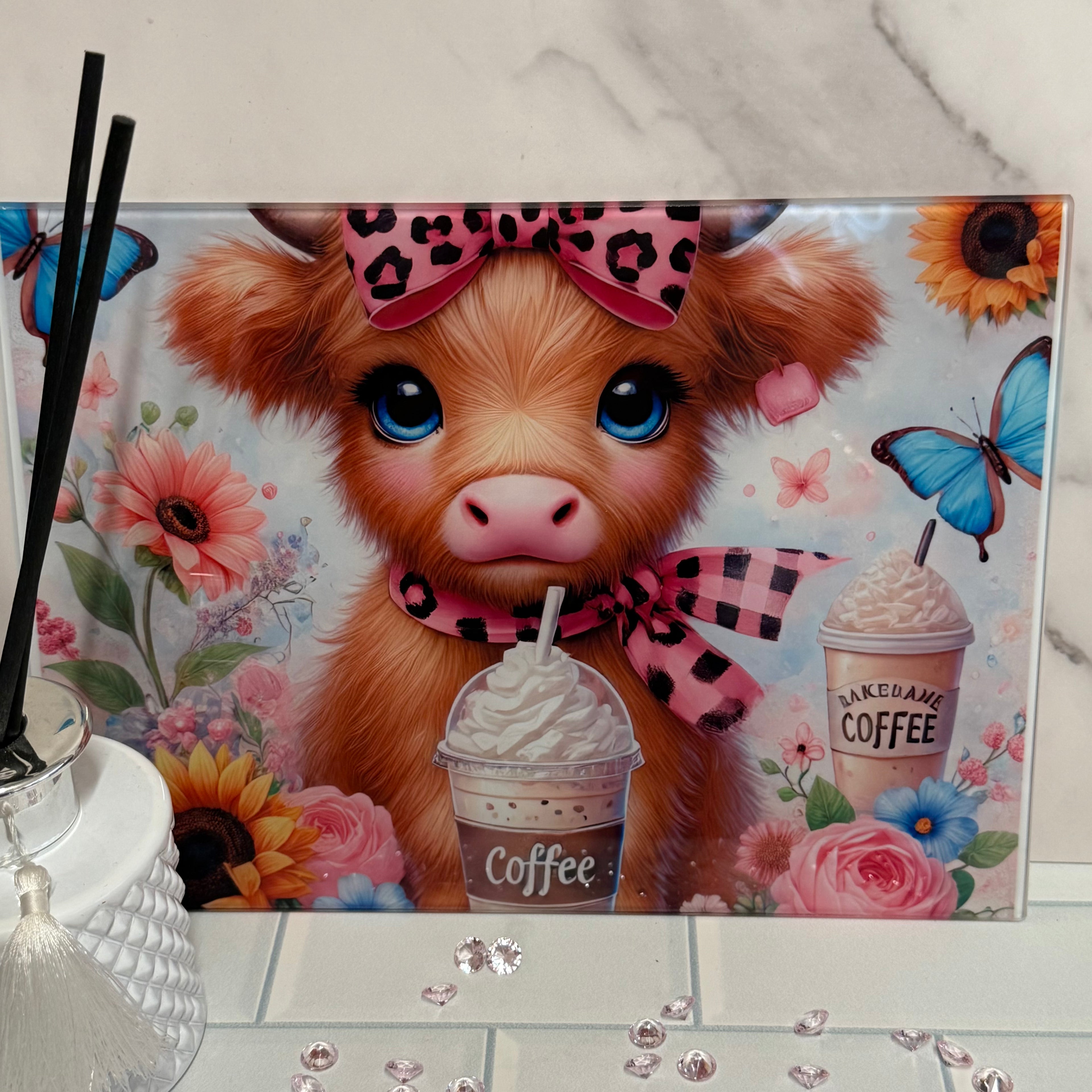 Glass Chopping Board - Small 8x11