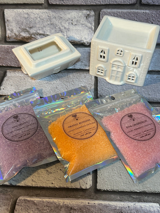 Scented Simmering Crystals / Sizzlers - Fruity / Floral / Spice Inspired Fragrances